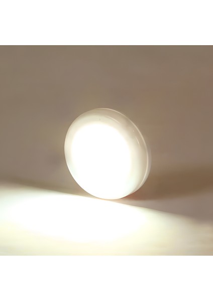 Hareket Sensörlü LED Lamba Beyaz Işık Cob LED Pilli LED Kablosuz