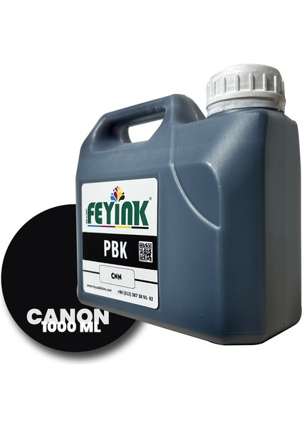 Feyink® Canon Tm-Tx Serisi Plotter Dye Kartuş Dolum Mürekkebi PFI-310 PFI-710 Bk (Photo Black) -1000ML-