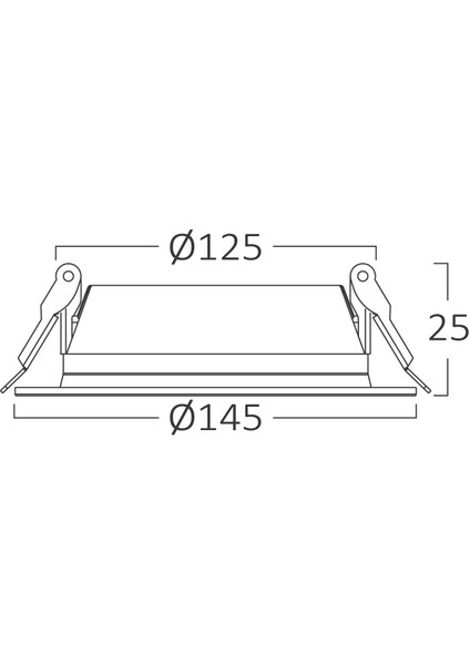 SBP12-01230-BRY-BP12-12W-6500K-BEYAZ Işık-5"-S.a-Ledlı Slım Downlıght