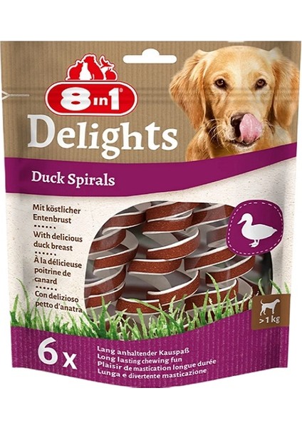 Smart Delights Duck Spirals Ördekli Burgu Köpek Ödülü 6lı