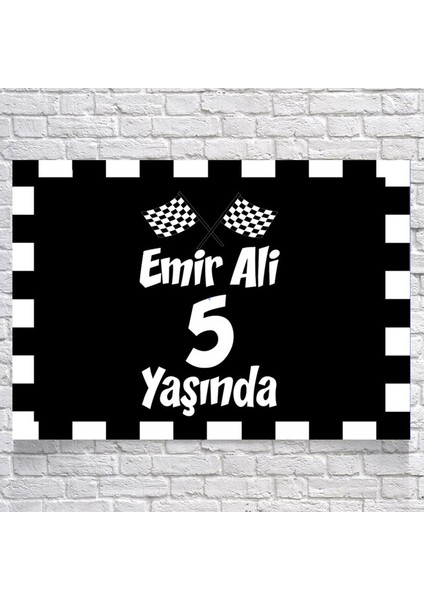 Yarış Temalı Doğum Günü AFIŞI35 x 50 cm