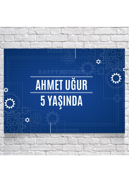 Mühendis Temalı Doğum Günü AFIŞI35 x 50 cm