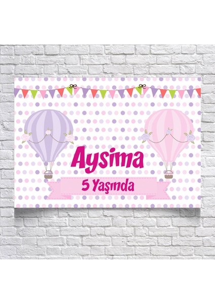 Balon Temalı Doğum Günü AFIŞI35 x 50 cm