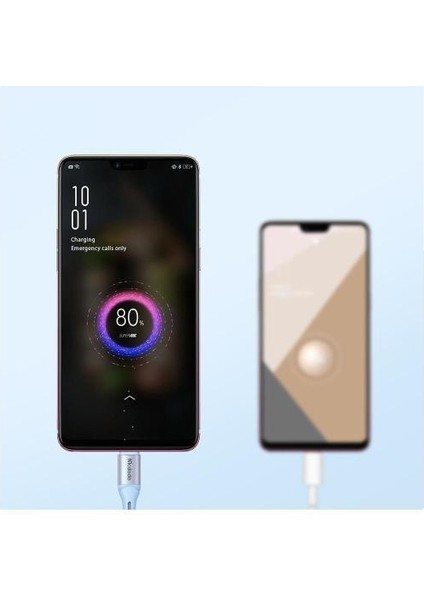 CA-1851 4A Microusb Hızlı Data Şarj Kablo 1.2m-Beyaz