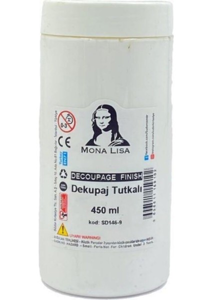 Mona Lisa Dekupaj Tutkalı 450 ml