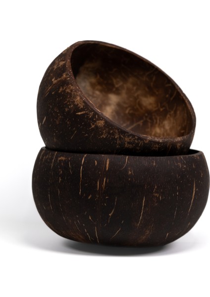 2 Adet El Yapımı Hindistan Cevizi Kasesi - Coconut Bowl