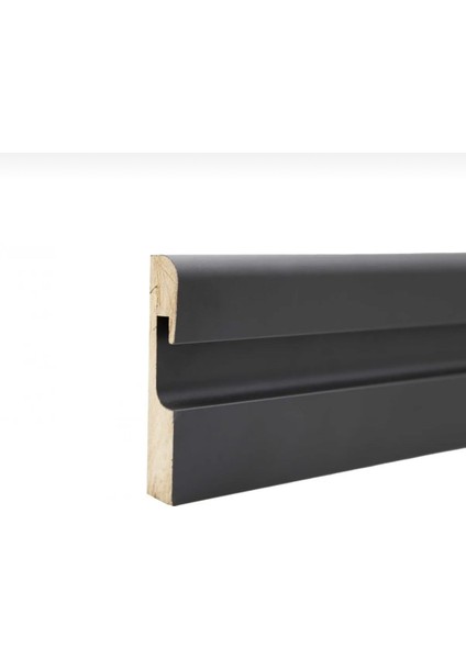 By Istanbul Yalı Serisi Lake Antrasit Gri LED Kanallı Model Ledli 12CM Pvc Süpürgelik Beyaz Ld 12ANTRASİT