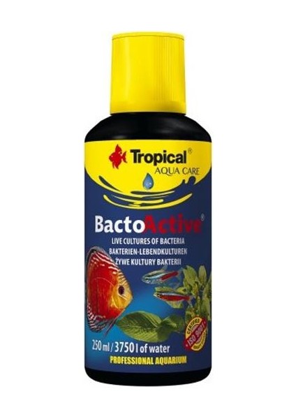 Bacto Active Akvaryum Bakter Kültürü 250 ml