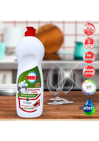 Sıvı Bulaşık Deterjanı Nar Kokulu  650 mL * 3