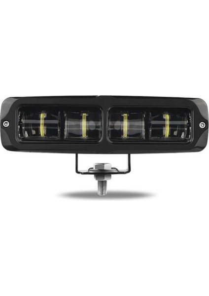 40W Düz Universal Sarı Cam Uzun Sis Lambası LED Bar 4 LED Fshn7-06