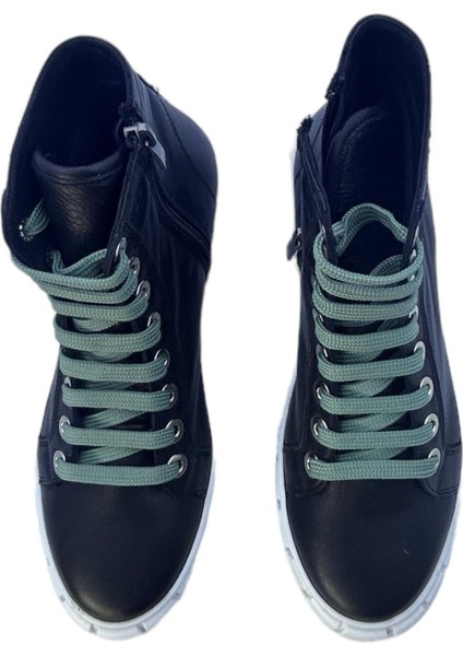 Hakiki Siyah Deri Kadın Yarım Bot fiyatları