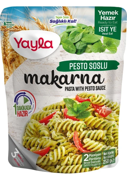 Yemek Hazır Pesto Soslu Makarna 250 gr