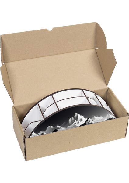 Ahşap Vip Dağ Serisi Gökkuşağı Cetvelli Masaüstü Kalemlik Organizer Montajlı Kutulu fiyatları