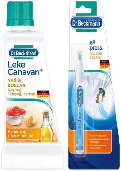 Dr.Beckmann Dr Beckman 50ML Leke Canavarı Yağ ve Soslar + Dr.beckmann Leke Kalemi fiyatları