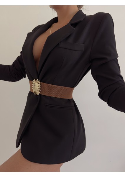 Kadın Siyah Elastik Tekstil Bel Kemeri – Şık Geçme Tokalı ve Günlük Kullanıma Uygun Rahat Tasarım fırsatları