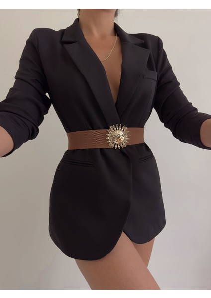 Kadın Siyah Elastik Tekstil Bel Kemeri – Şık Geçme Tokalı ve Günlük Kullanıma Uygun Rahat Tasarım indirimleri