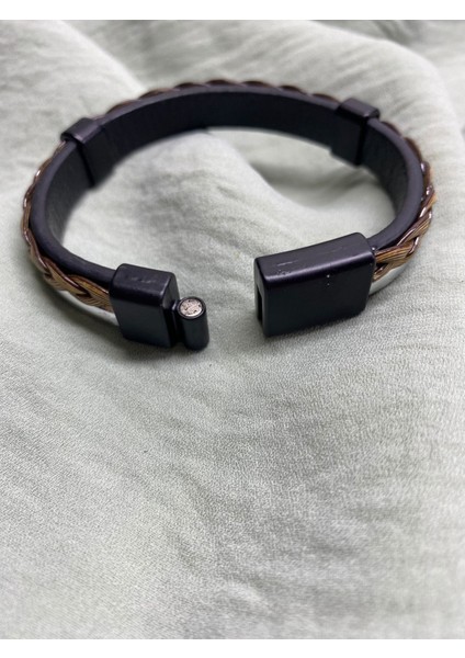 Erkek Deri Bileklik Kahverengi Rengi Manyetik Toka fiyatları