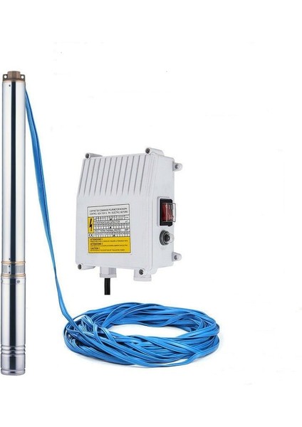 4" 3 Hp 24 Kademe Dalgıç Pompa 30 mt Kablo ve Pano Dahil (220)