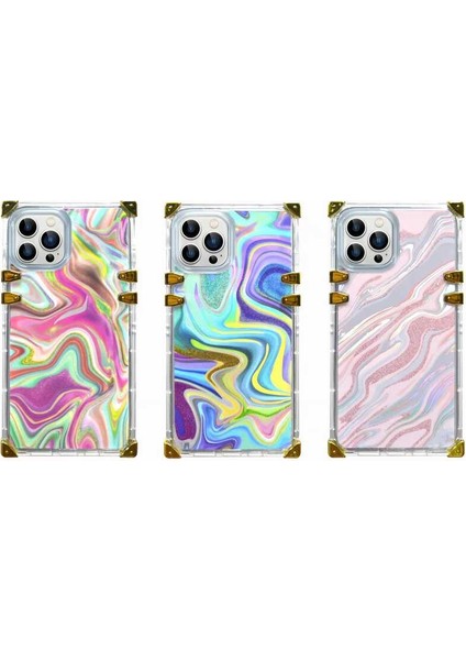 Apple iPhone 12 Pro Ebruli Desenli Airbagli Silikon Kılıf