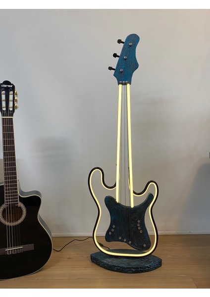 Muratkaplanlight Elektro Gitar Tasarım Lambader Kişiye Özel Hediyelik