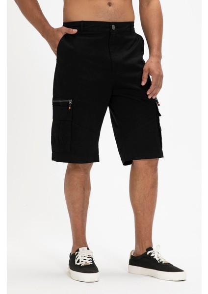 Rope Sweatshorts Siyah Erkek Şort