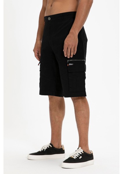 Rope Sweatshorts Siyah Erkek Şort