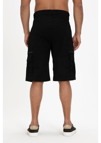 Rope Sweatshorts Siyah Erkek Şort