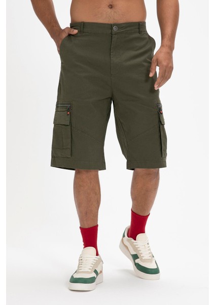 Rope Sweatshorts Haki Yeşil Erkek Şort