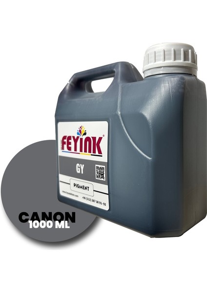 Feyink® Canon Lucia Pro Serisi Plotter Pigment Kartuş Dolum Mürekkebi PFI-1300 PFI-1700 Gy (Gray) -1000ML-