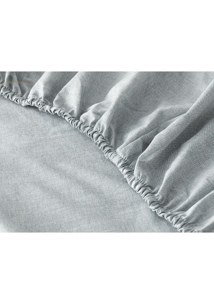 Flower Heaven Dijital Baskılı Soft Cotton Tek Kişilik Nevresım Takımı 160 x 220 cm Gri