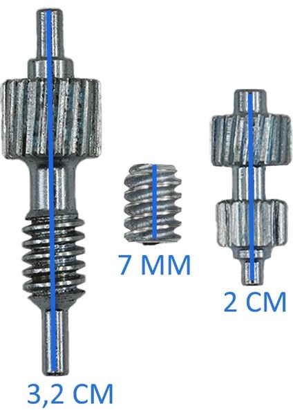 Cherokee,range Rover, Mini Cooper ,bmw 3 Serisi X5 Için Ayna Motor Dişlisi (3 Lü Set)