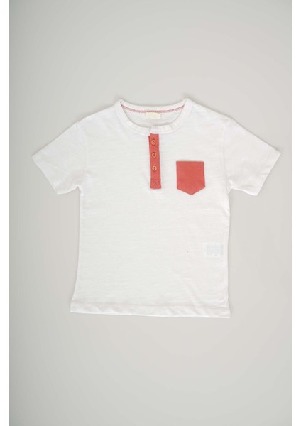 Erkek Bebek Cep Modelli ve Düğmeli Pamuk Şortlu Takım modelleri