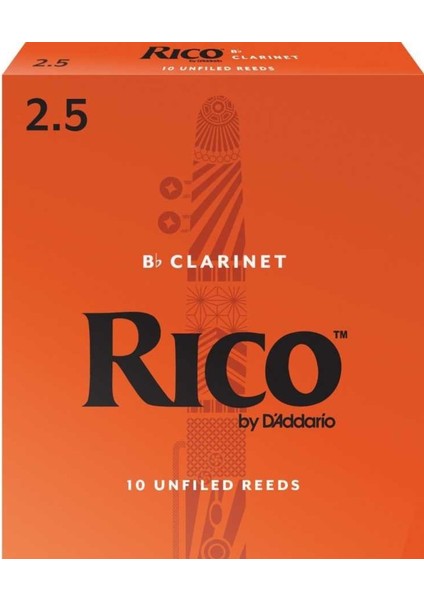 RCA10 Bb Clarinet 2.5 Bb Klarnet Kamışı (10'lu Paket) modelleri