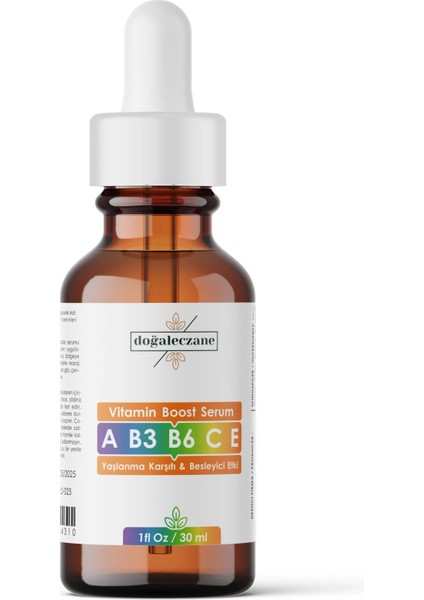 Vitamin Boost Serum A-B3-B6-C-E Vitaminleri