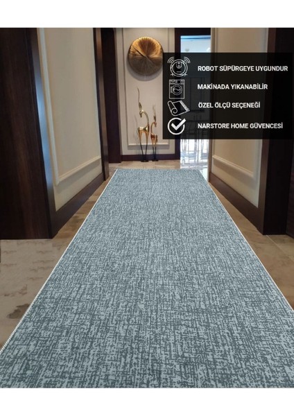 Düz Gri Kaymaz Taban Yıkanabilir Kesme Yolluk Halı fiyatları