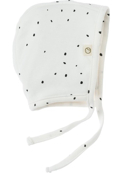 Ingiliz Şapka Bebek Cosmos Beyaz Organik Pamuk