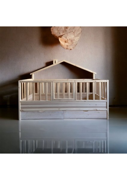 Royal Montessori Doğal Bebek Çocuk Karyolası