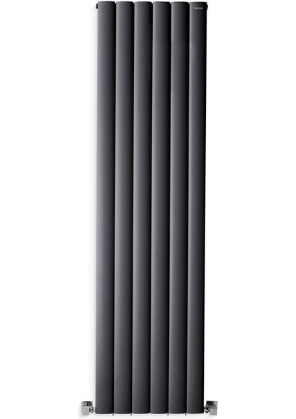 1800 x 475 mm Lilac Dikey Antrasit Alüminyum Radyatör Standart Bağlantı