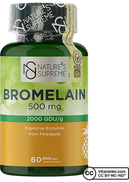 Nature's Supreme Bromelain 60 Kapsül