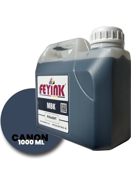 Feyink® Canon Lucia Pro Serisi Plotter Pigment Kartuş Dolum Mürekkebi PFI-1300 PFI-1700 Mbk (Matt Black) -1000ML-