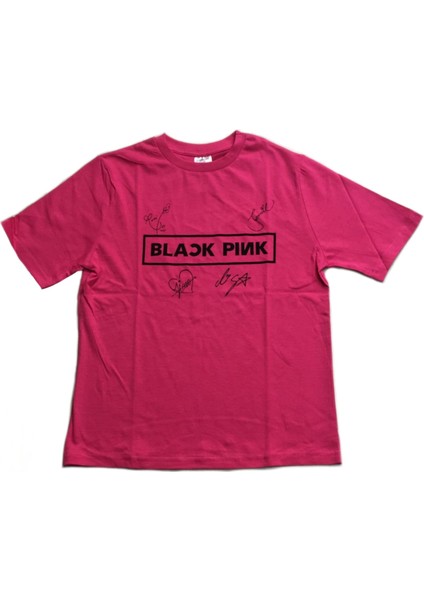 Blackpink Imza Baskılı T-Shirt