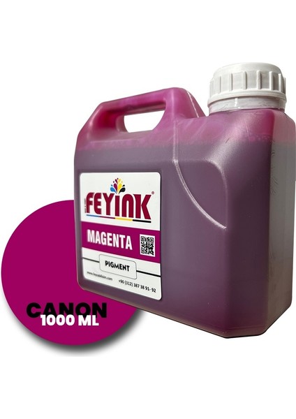 Feyink® Canon Lucia Pro Serisi Plotter Pigment Kartuş Dolum Mürekkebi PFI-1300 PFI-1700 M (Magenta) -1000ML-