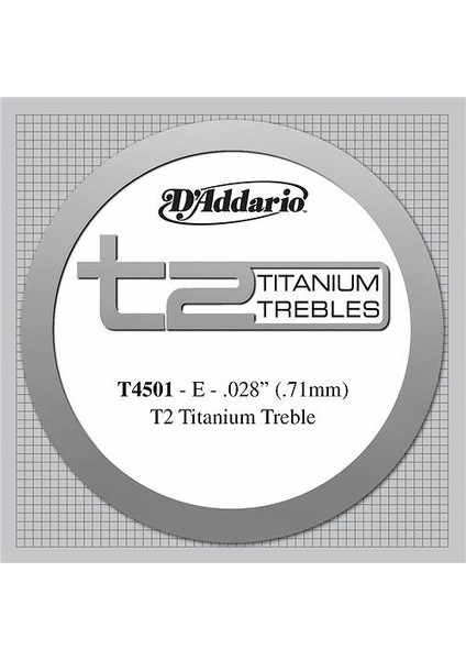 T4501 Titanium Normal - Mi Tek Tel Klasik Gitar Tek Tel