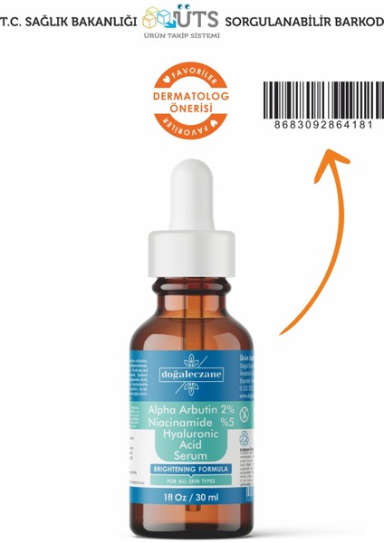 Alpha Arbutın 2% Hyaluronıc Acıd Nıacınamıde 5% Serum