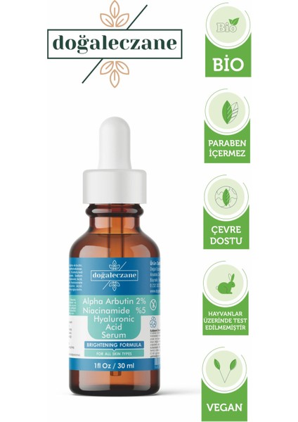 Alpha Arbutın 2% Hyaluronıc Acıd Nıacınamıde 5% Serum
