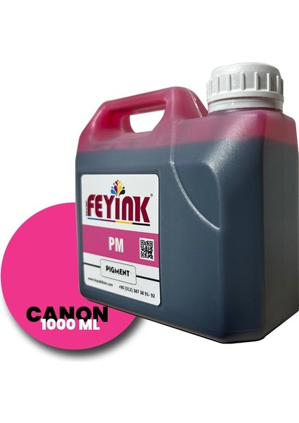 Feyink® Canon Lucia Pro Serisi Plotter Pigment Kartuş Dolum Mürekkebi PFI-1300 PFI-1700 Pm (Photo Magenta) -1000ML-