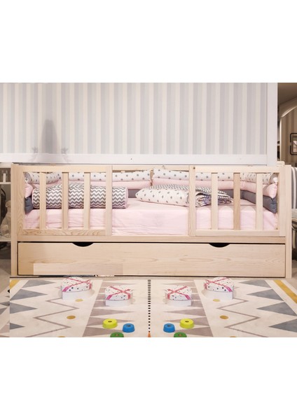 Selfgen Doğal Montessori Bebek ve Çocuk Karyolası