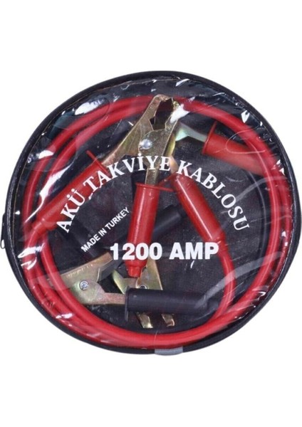 Çantalı Akü Takviye Kablosu 1200 Amper 2 Metre