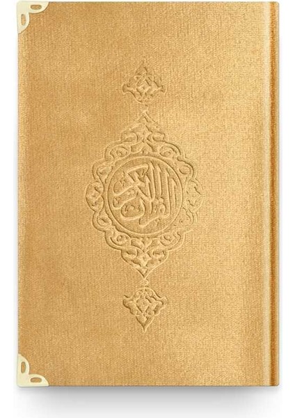 Çanta Boy Kadife Kur'an-I Kerim (Altın, Yaldızlı, Mühürlü)