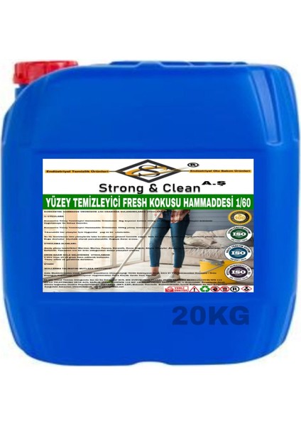 Yüzey Temizleyici Konsantre 1/60 Fresh Kokusu 20 kg